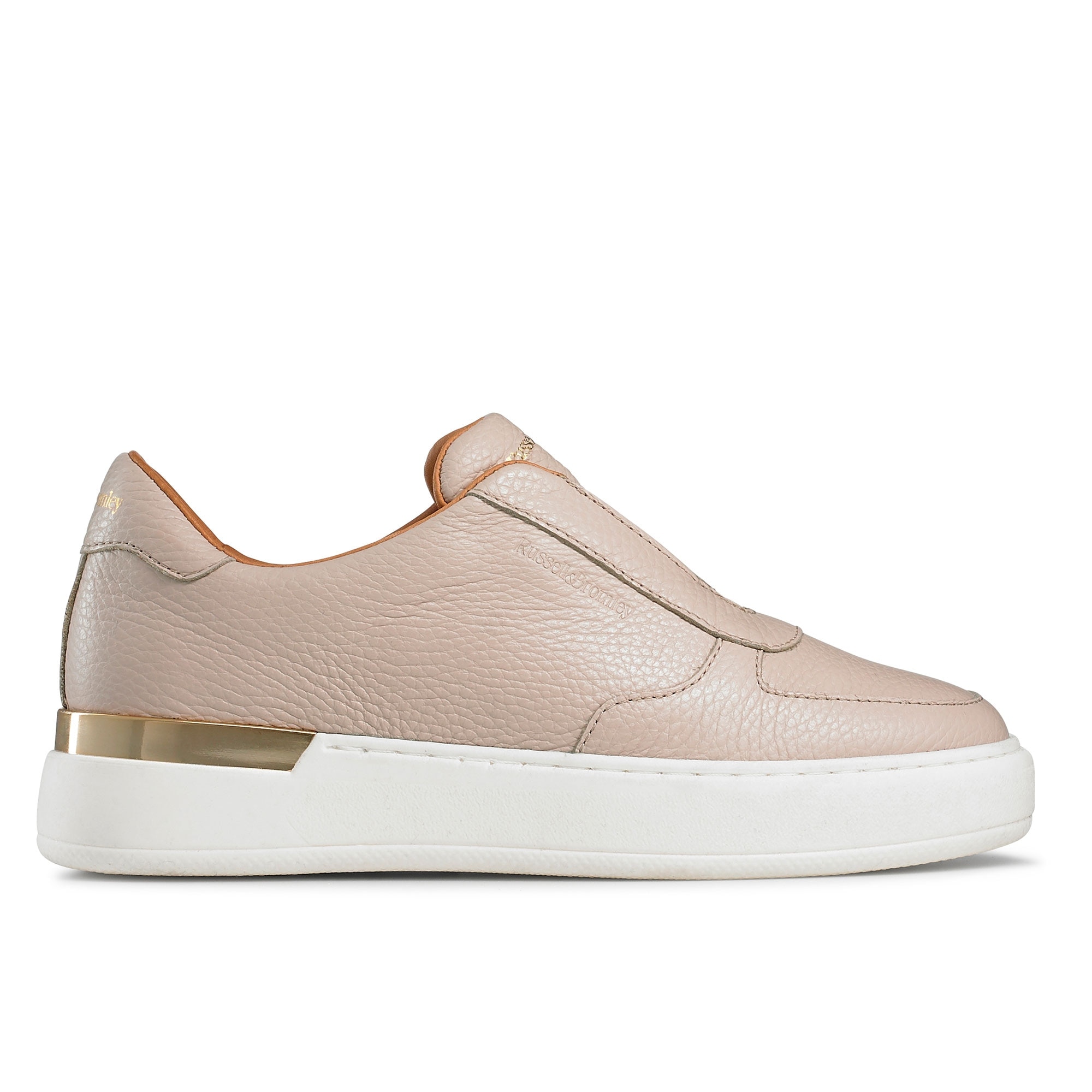 Russell & Bromley GOLD RUSH Gold Clip Laceless Sneaker